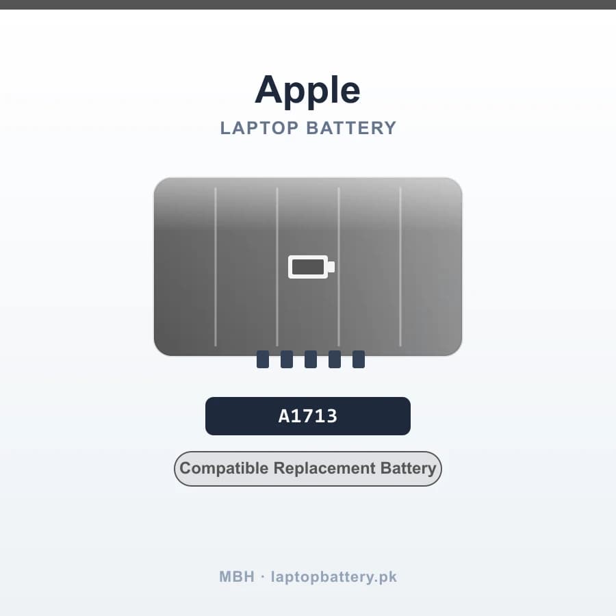 A1713 Laptop Battery for MacBook Pro 13-inch A1708 (Late 2016, Mid 2017)